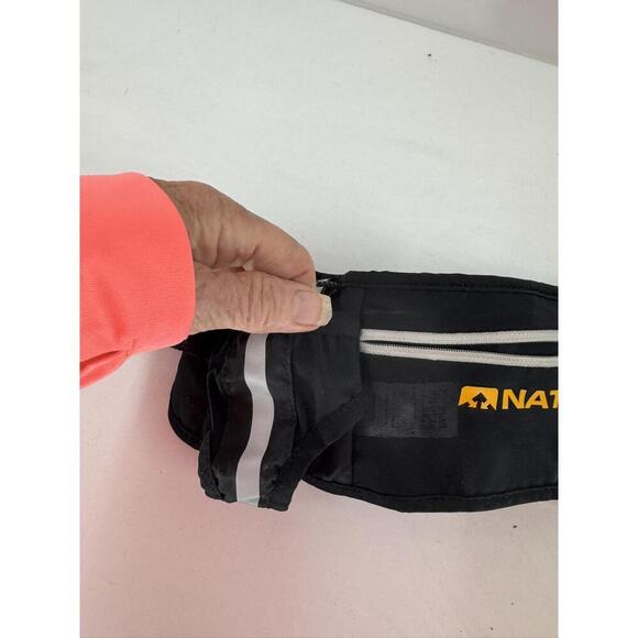 Nathan Black Adjustable Reflective Zippered Fanny Pack - Picture 5 of 6